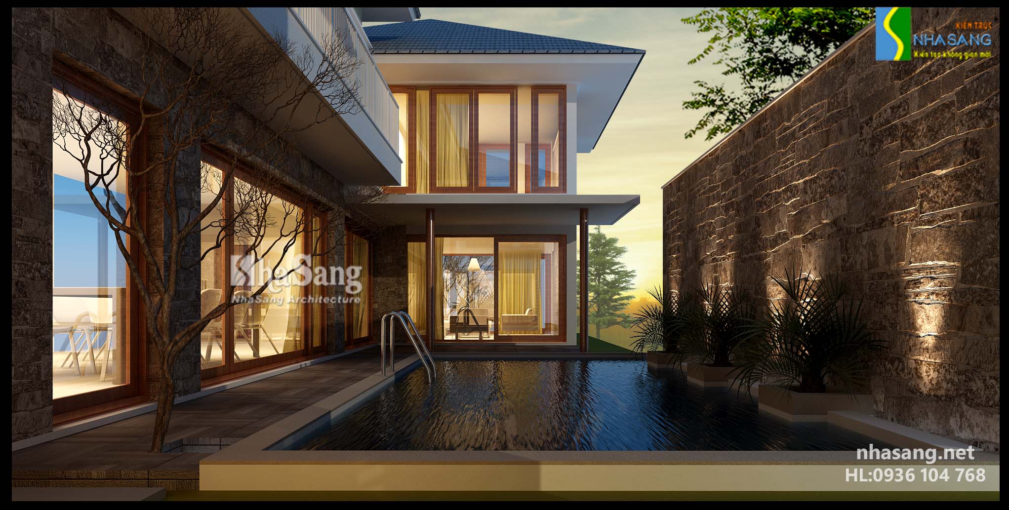 mau nha vuon dep 2 tang